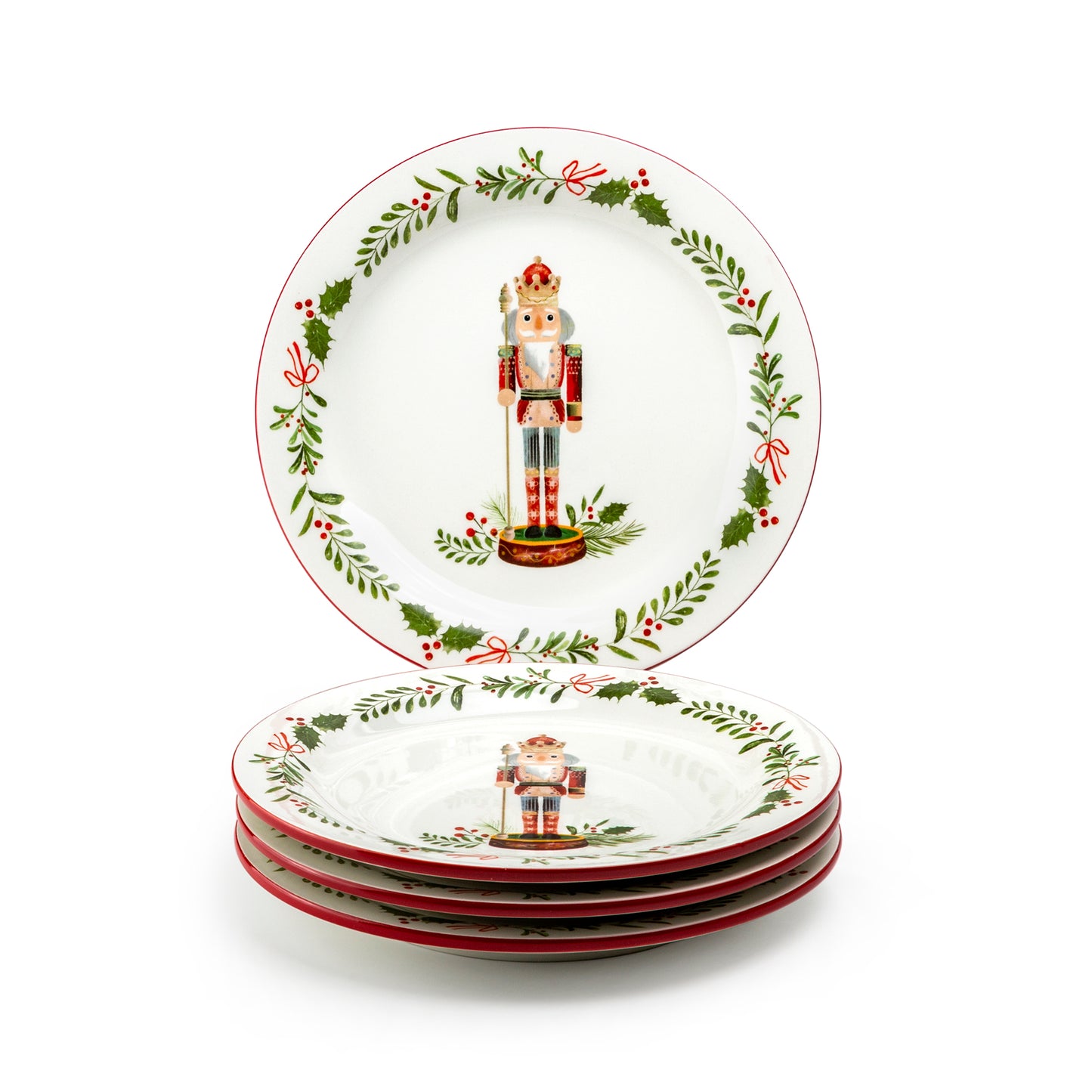 8.5" Holiday King Nutcracker Dessert/Salad Plate