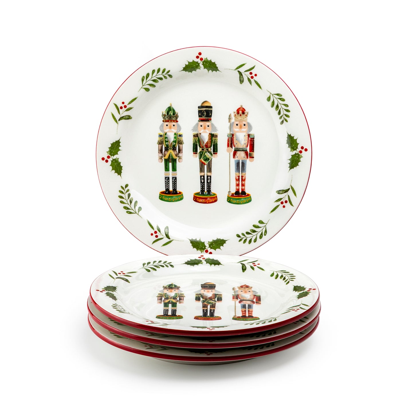 8.5" Holiday Royal Nutcrackers Dessert/Salad Plate