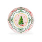 Christmas Tree Pink Dessert/Dinner Plate