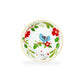 12 Days of Christmas Fine Porcelain Appetizer Plate Set - Metal Rack Version