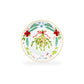 12 Days of Christmas Fine Porcelain Appetizer Plate Set - Metal Rack Version