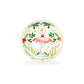 12 Days of Christmas Fine Porcelain Appetizer Plate Set - Metal Rack Version