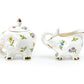 Summer Garden Elephant Fine Porcelain Sugar & Creamer Set