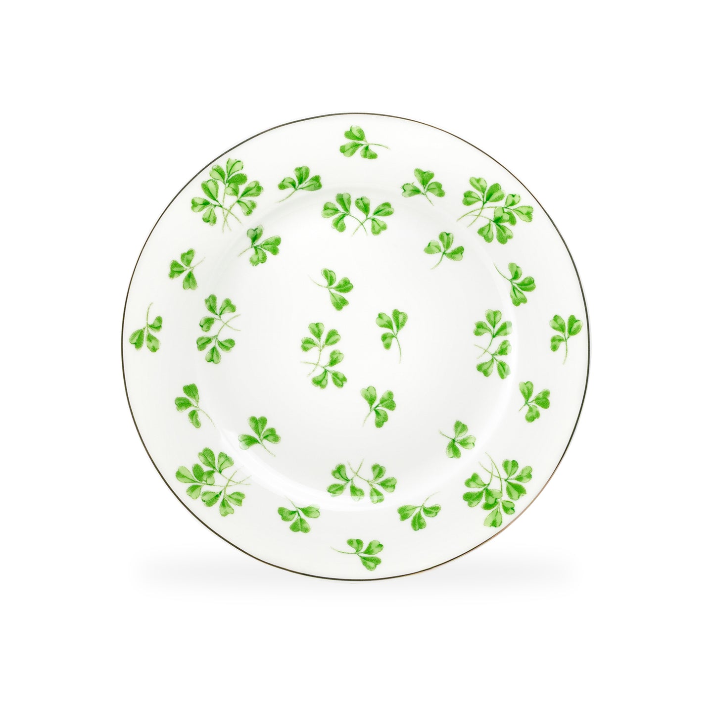 Shamrock Fine Porcelain Dessert/Dinner Plate