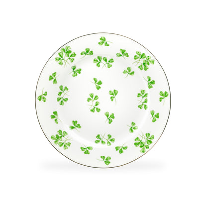 Shamrock Fine Porcelain Dessert/Dinner Plate