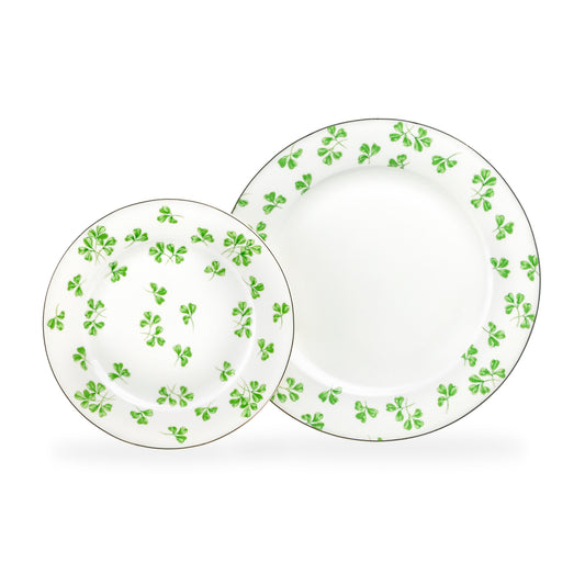 Shamrock Fine Porcelain Dessert/Dinner Plate