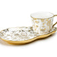 Golden Rose Fine Porcelain Tea Snack Set