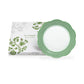 Green Lattice Bone China Dessert Plate