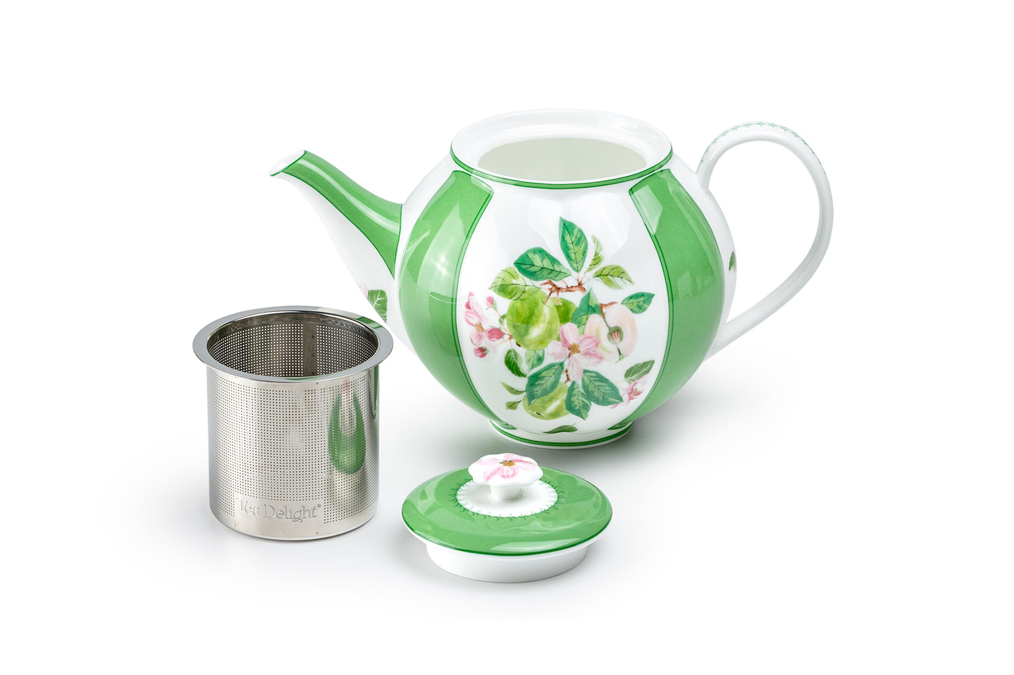 Apple Blossom Bone China Teapot with Gift Box