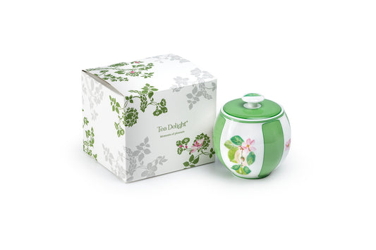 Apple Blossom Bone China Sugar Bowl with Gift Box