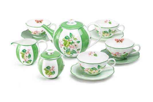 Apple Blossom Bone China Tea Set