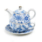 Blue Blossom Fine Porcelain Tea For One Set