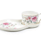 Pink Camellia Fine Porcelain Tea Snack Set