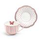 Josephine Pink Butterfly Fine Porcelain Cup and Saucer