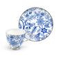 Blue Blossom Fine Porcelain Tea Cup and Saucer