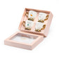 Golden Spirits Fine Porcelain 2oz Demitasse Cup Set with Pink Gift Box