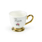 Golden Spirits Fine Porcelain 2oz Demitasse Cup Set with Pink Gift Box