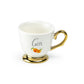 Golden Spirits Fine Porcelain 2oz Demitasse Cup Set with Pink Gift Box