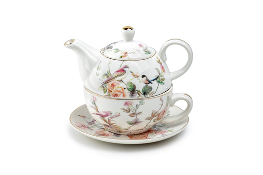 Magnolia Garden Fine Porcelain Tea For One Set