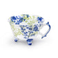 Blue Botanical Garden Three-Foot Fine Porcelain Cup