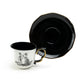 Halloween Victorian Skeletons Tea Cup and Saucer