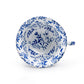 Blue Botanical Three-Foot Fine Porcelain Cup