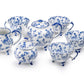 Blue Botanical Three-Foot Fine Porcelain Tea Set