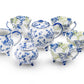 Blue Botanical Garden Three-Foot Fine Porcelain Tea Set