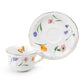 Butterfly Bloom Fine Porcelain Tea Cup and Saucer