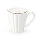 White Gold Shell Fine Porcelain Mug