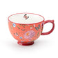 Butterfly Garden Fine Porcelain Latte Mug Set of 4