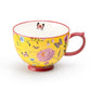Butterfly Garden Fine Porcelain Latte Mug Set of 4