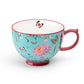 Butterfly Garden Fine Porcelain Latte Mug Set of 4