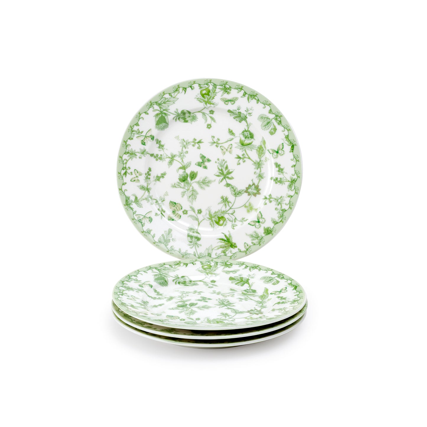 Greeny Garden Fine Porcelain 6.15" Appetizer Plate