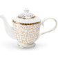 Golden Leopard Fine Porcelain Teapot