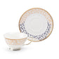 Golden Leopard Fine Porcelain Tea Cup and Saucer