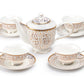 Golden Leopard Fine Porcelain Tea Set