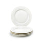 White Lace Embossed Fine Porcelain Dessert/Dinner Plate