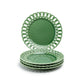 Green Heirloom Fine Porcelain 8.15" Dessert/11.15" Dinner Plate