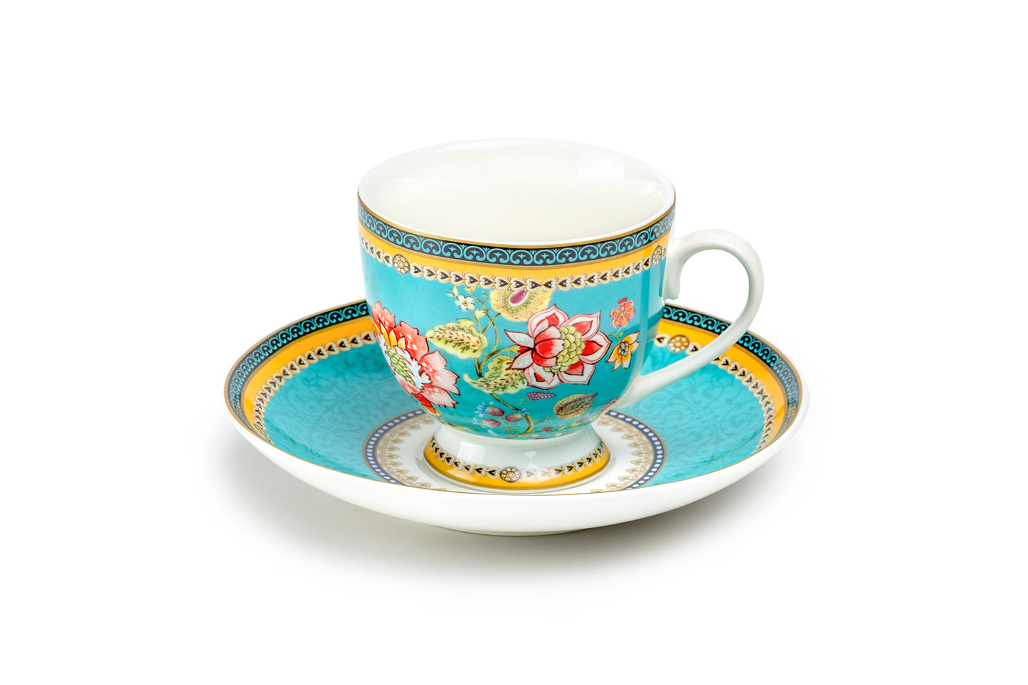 Emperor's Garden Fine Porcelain Cup and Saucer Sets
