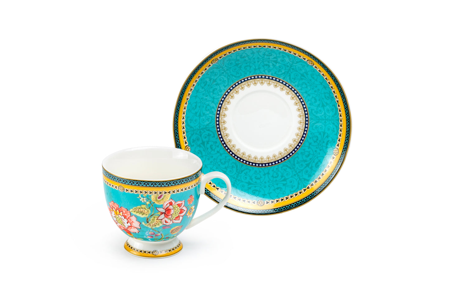 Emperor's Garden Fine Porcelain Cup and Saucer Sets