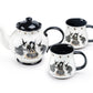 Halloween Witches Brew Teapot + 2 Mugs Set