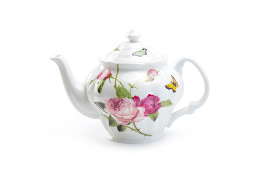 Stechcol Gracie Bone China Kensington Pink Rose Bone China Teapot