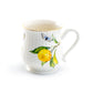 Grace Teaware Lemon Butterfly Fine Porcelain Mug