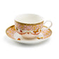 Grace Teaware Butterflies with Pink Ornament Fine Porcelain Tea Cup and Saucer