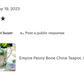 Empire Peony Bone China Teapot