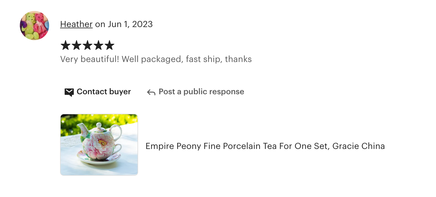 Empire Peony Fine Porcelain Tea For One Set