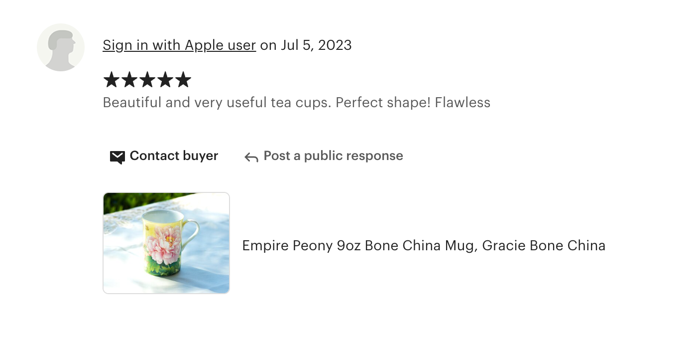 Empire Peony Bone China Mug