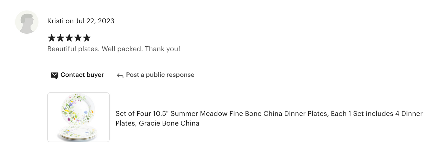 10.5" Summer Meadow Bone China Dinner Plate