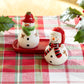 Gracie China Shop Merry Christmas Snowmen Figurine Salt and Pepper Shaker Set